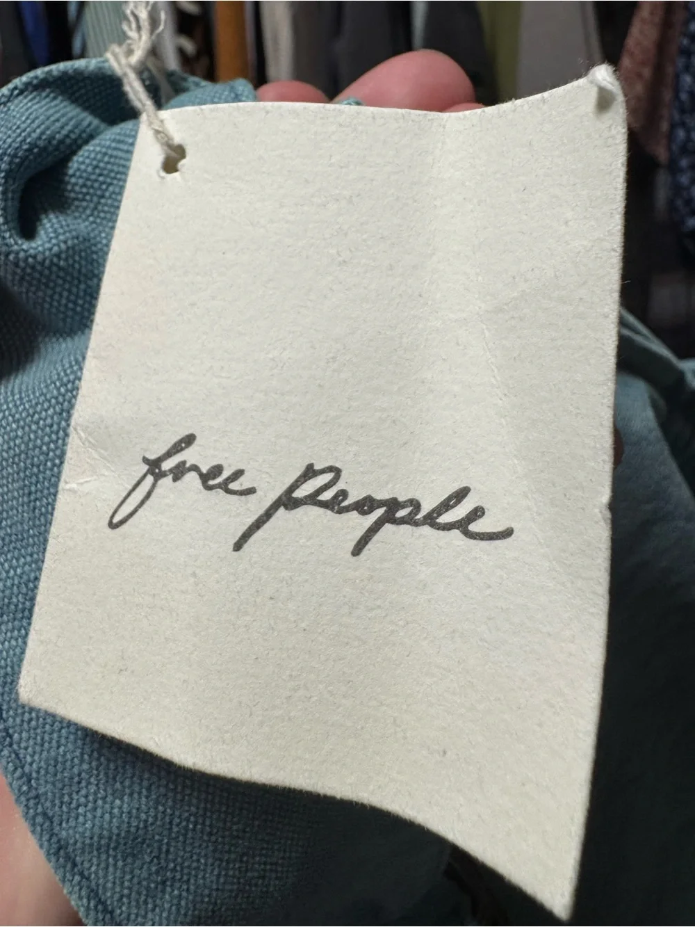 Free People Blue Camp Crush Sling Messenger Bag